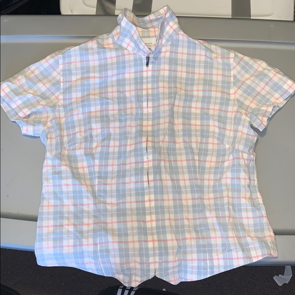 Pastel zip up shirt